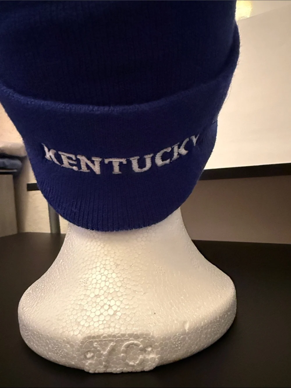 Top of the World Kids Royal Blue Beanie with White UK Logo